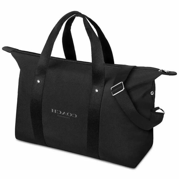 Coach Fragrance Duffle black Weekender Carry-on Gym Shoulder Hand Bag Crossbody - Picture 1 of 8